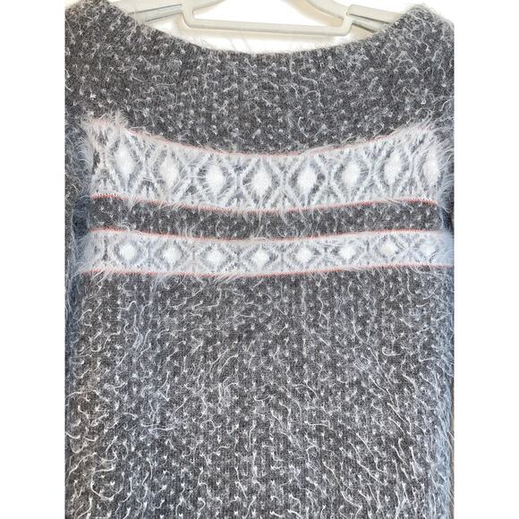 Anthropologie Sleeping on Snow Wool Blend Sweater - Size S - Off Shoulder, SOFT! - Picture 2 of 12